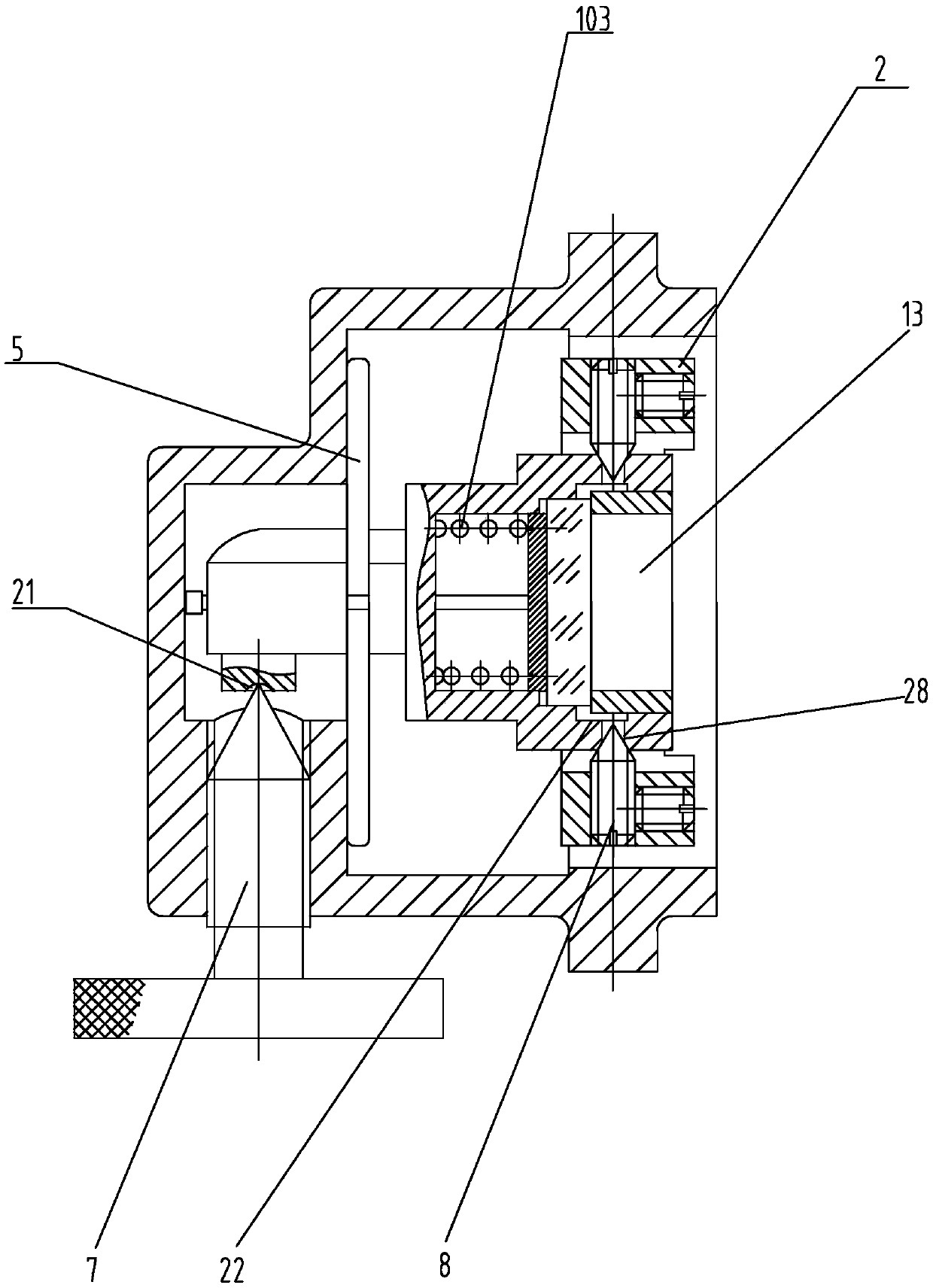 Fine tuning mechanism of reflector