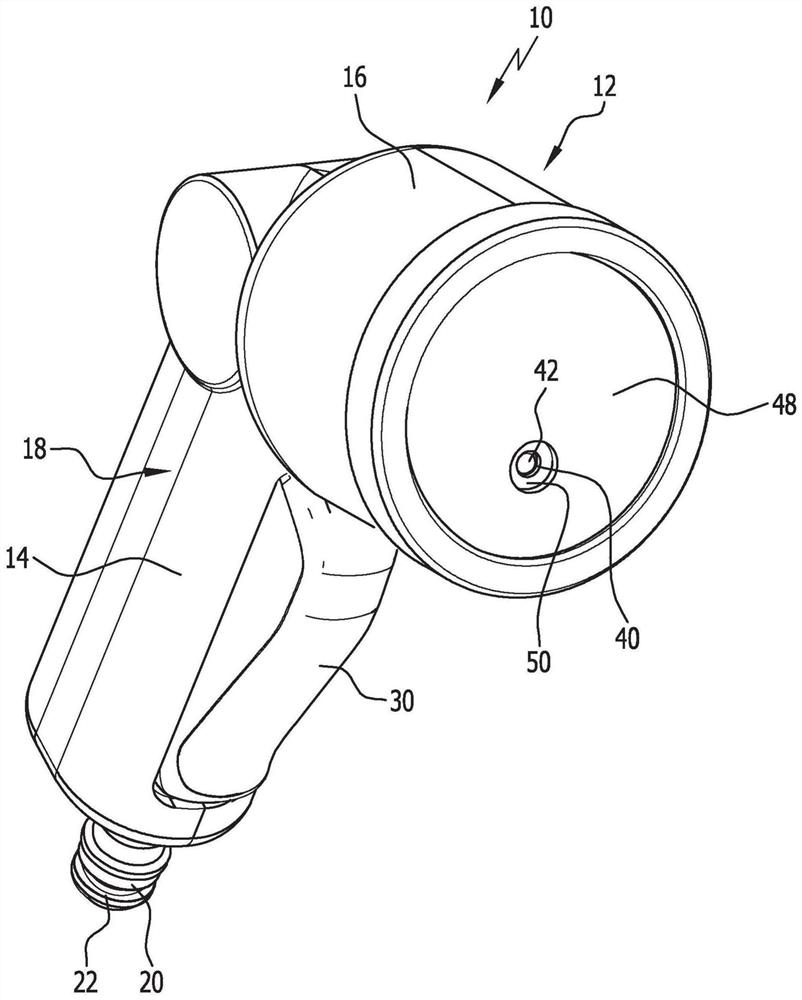 Spraying device