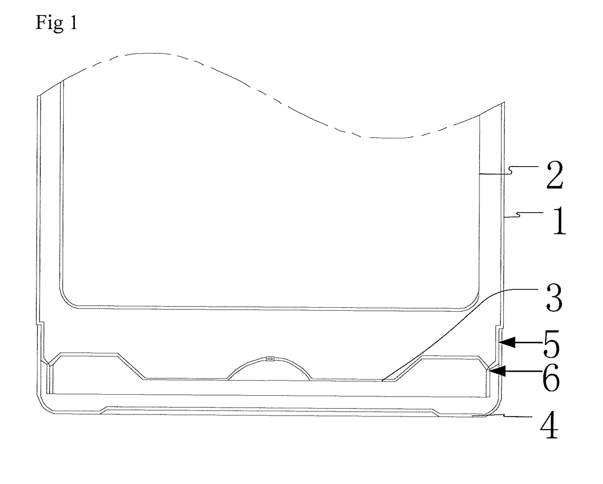 Processing method for a vacuum container and a vacuum container