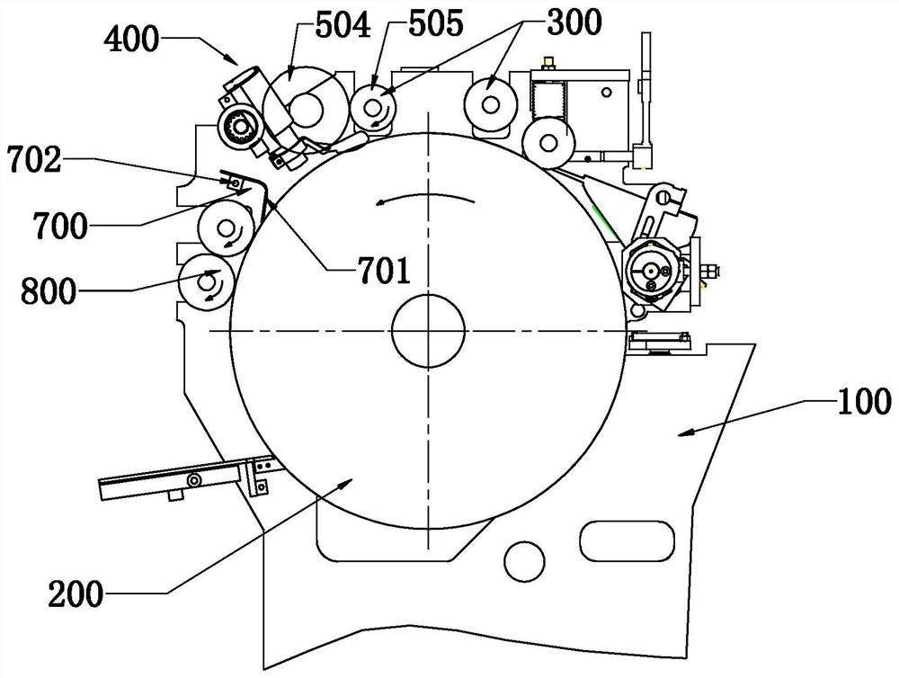 Bag bottom closing device of paper bag making machine