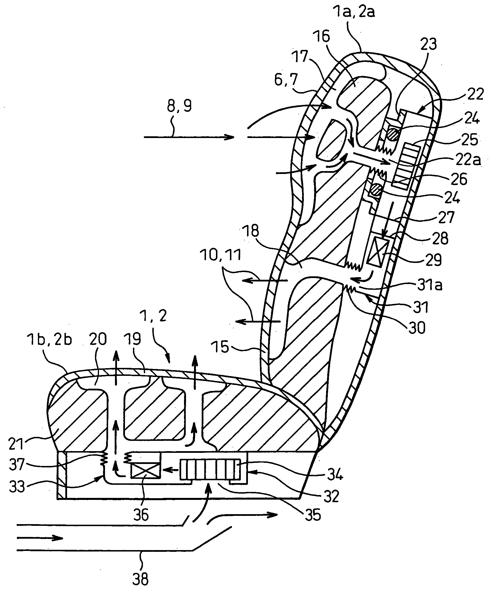 Automotive seat air-conditioning system