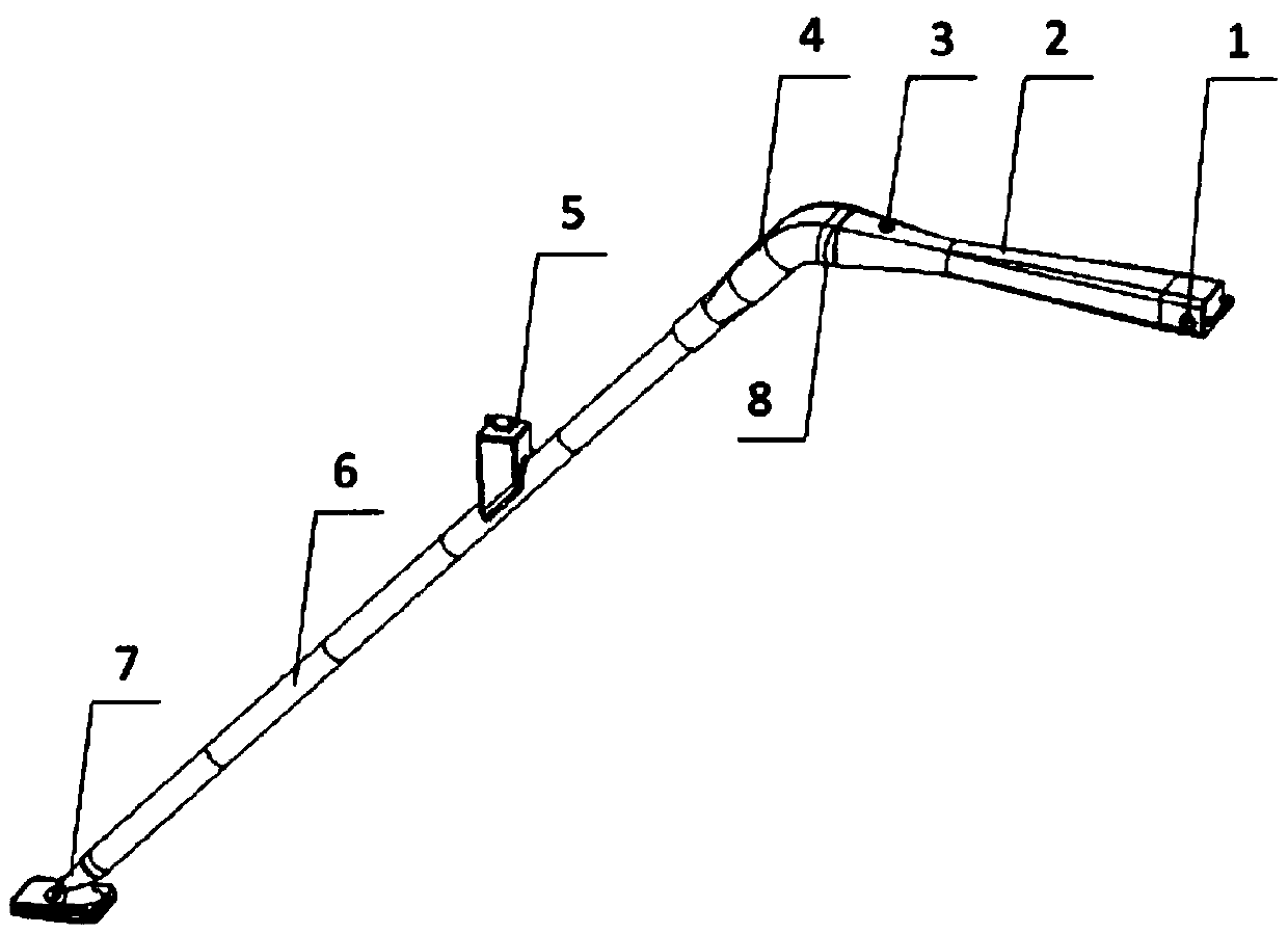 Blind-guide stick, blind-guide system and blind-guide method