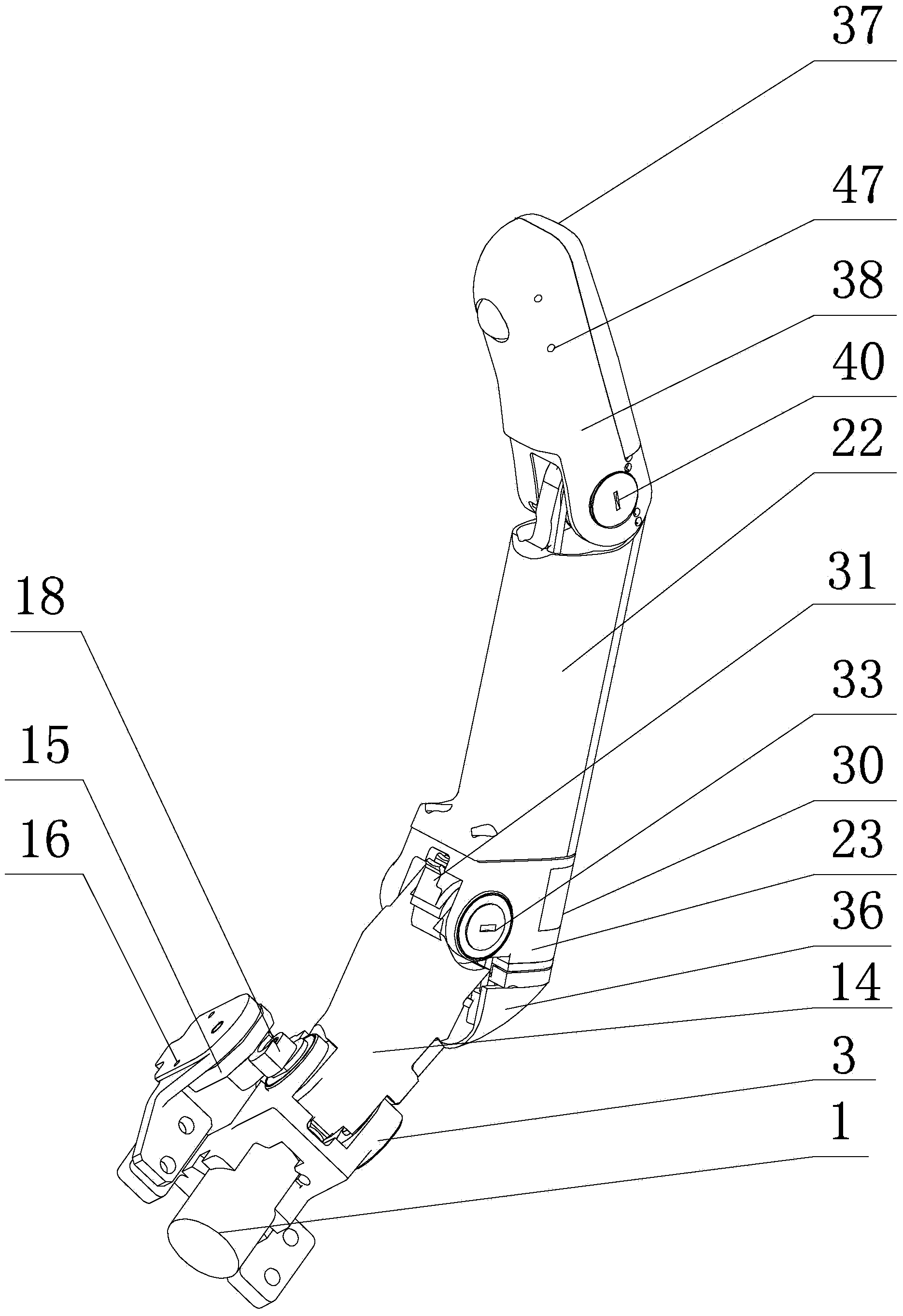 Two-degree-of-freedom modularized artificial hand thumb with moment of force, position and touch perception function