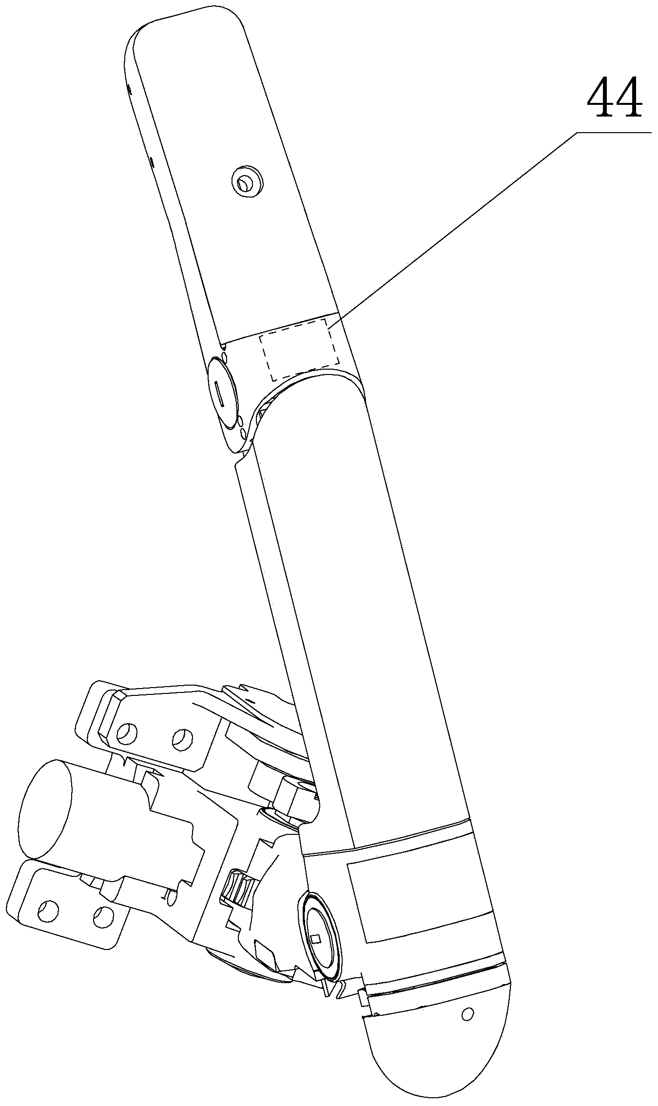 Two-degree-of-freedom modularized artificial hand thumb with moment of force, position and touch perception function