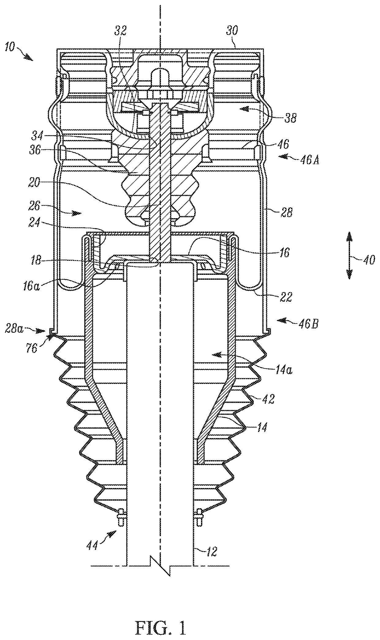 Guide tube retainment feature during crimping of guide tubes