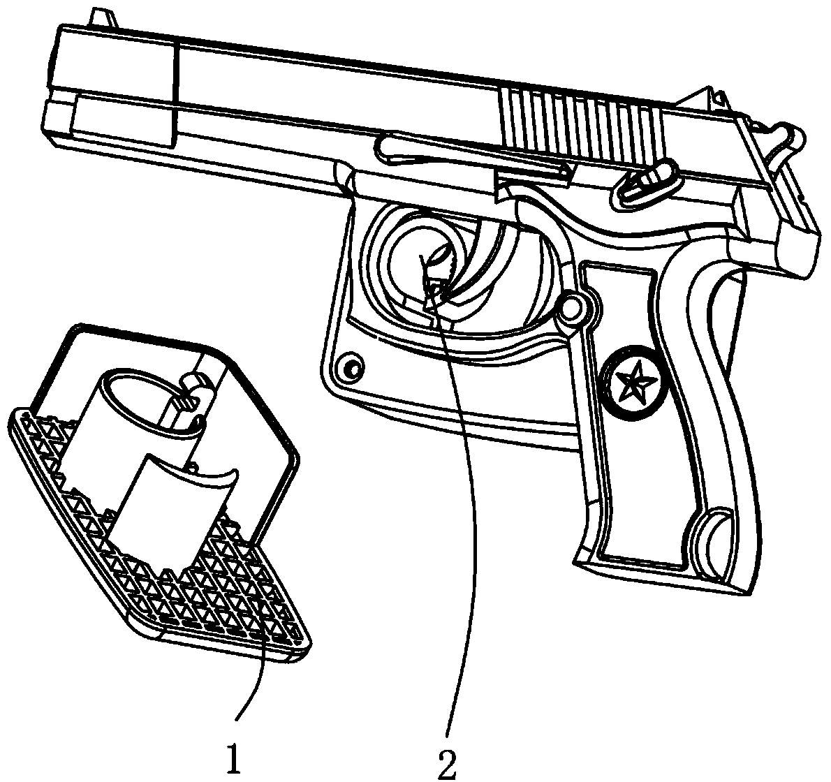 Intelligent safety lock for gun