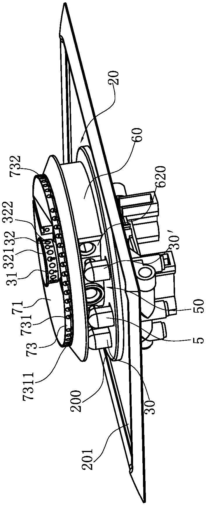 Upward air inlet burner and kitchen range using upward air inlet burner