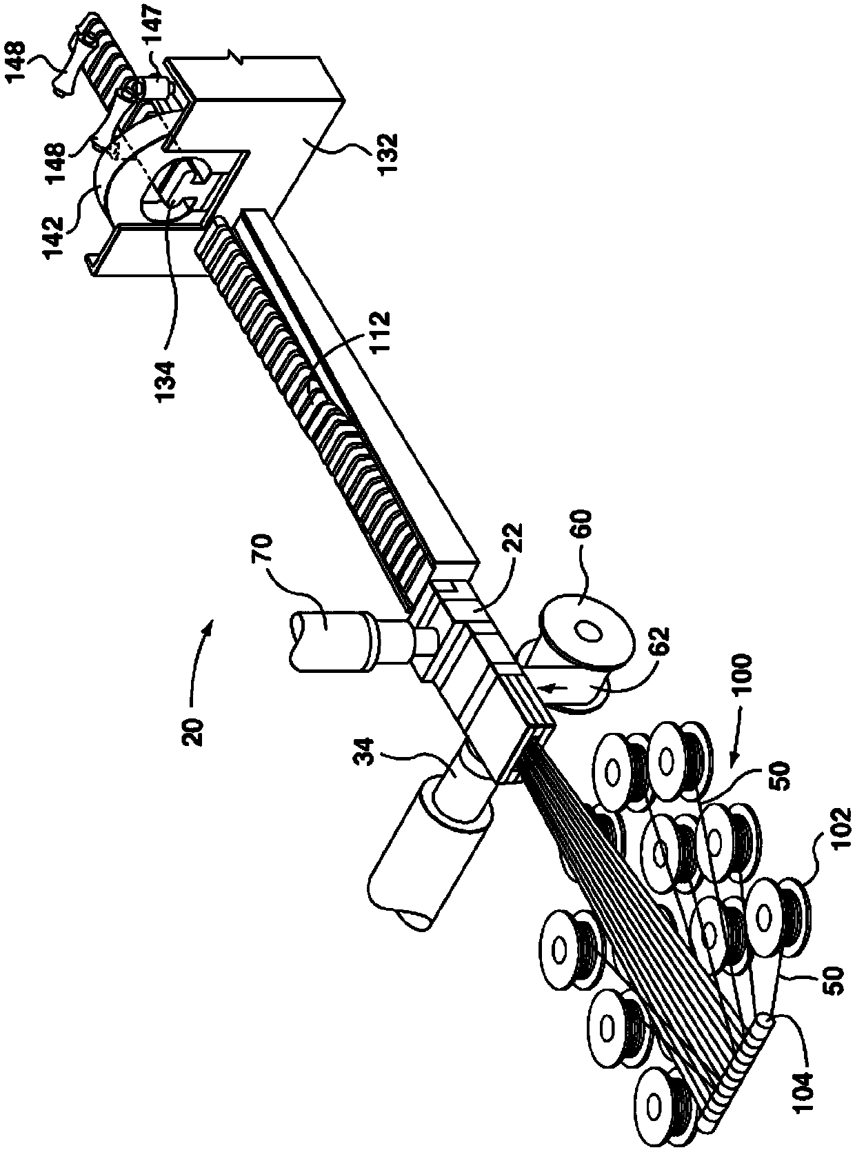 Method And Apparatus For Extrusion Of Thermoplastic Handrail