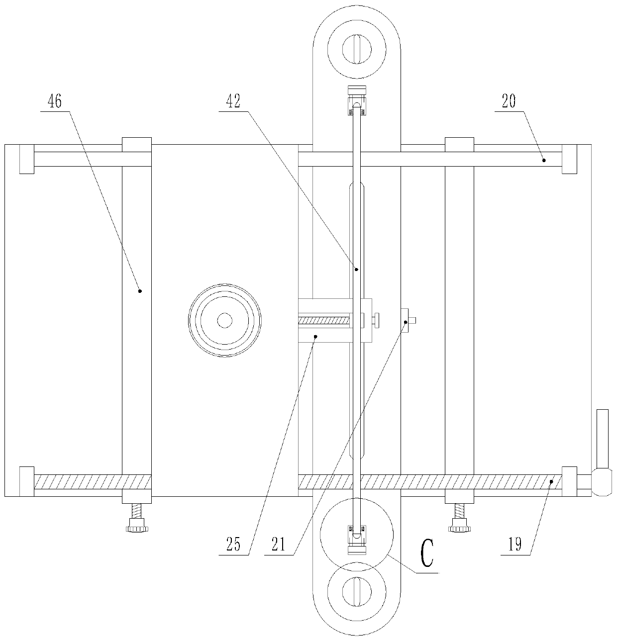 Coating device for surface coating