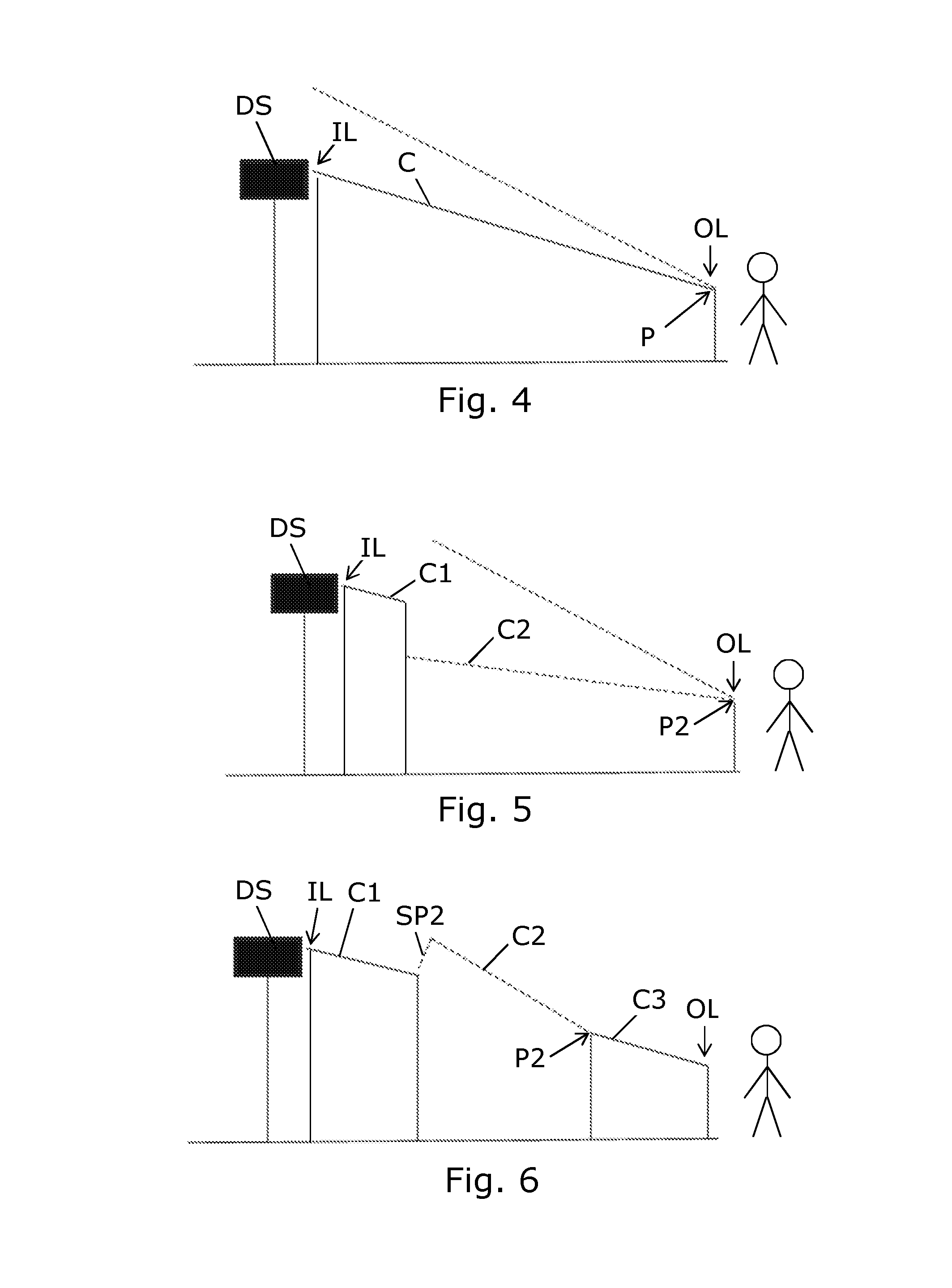 Chute system with adjustable angle of inclination