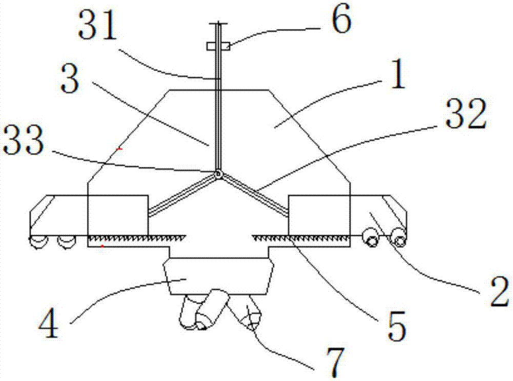 Rock breaking chambering drilling head used for pile sinking and construction method of pile sinking