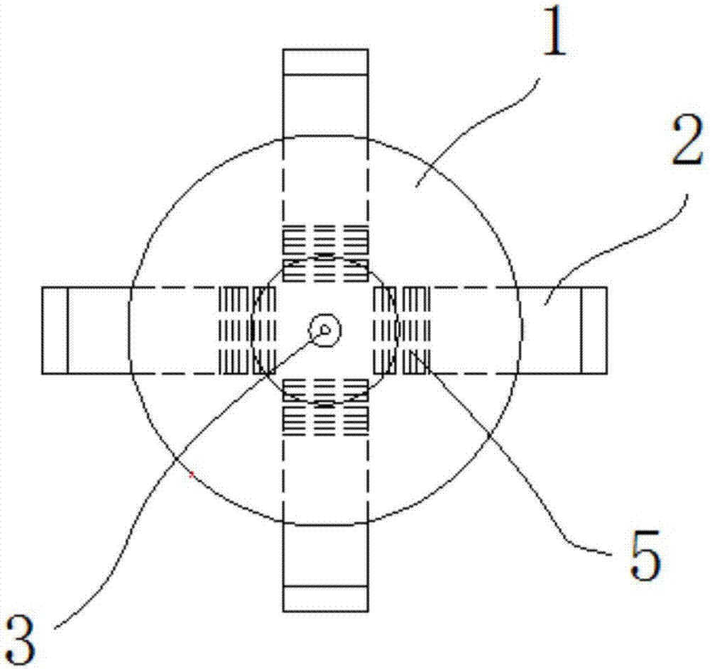 Rock breaking chambering drilling head used for pile sinking and construction method of pile sinking