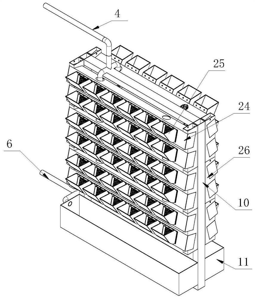 Three-dimensional combined movable fish and vegetable symbiosis system