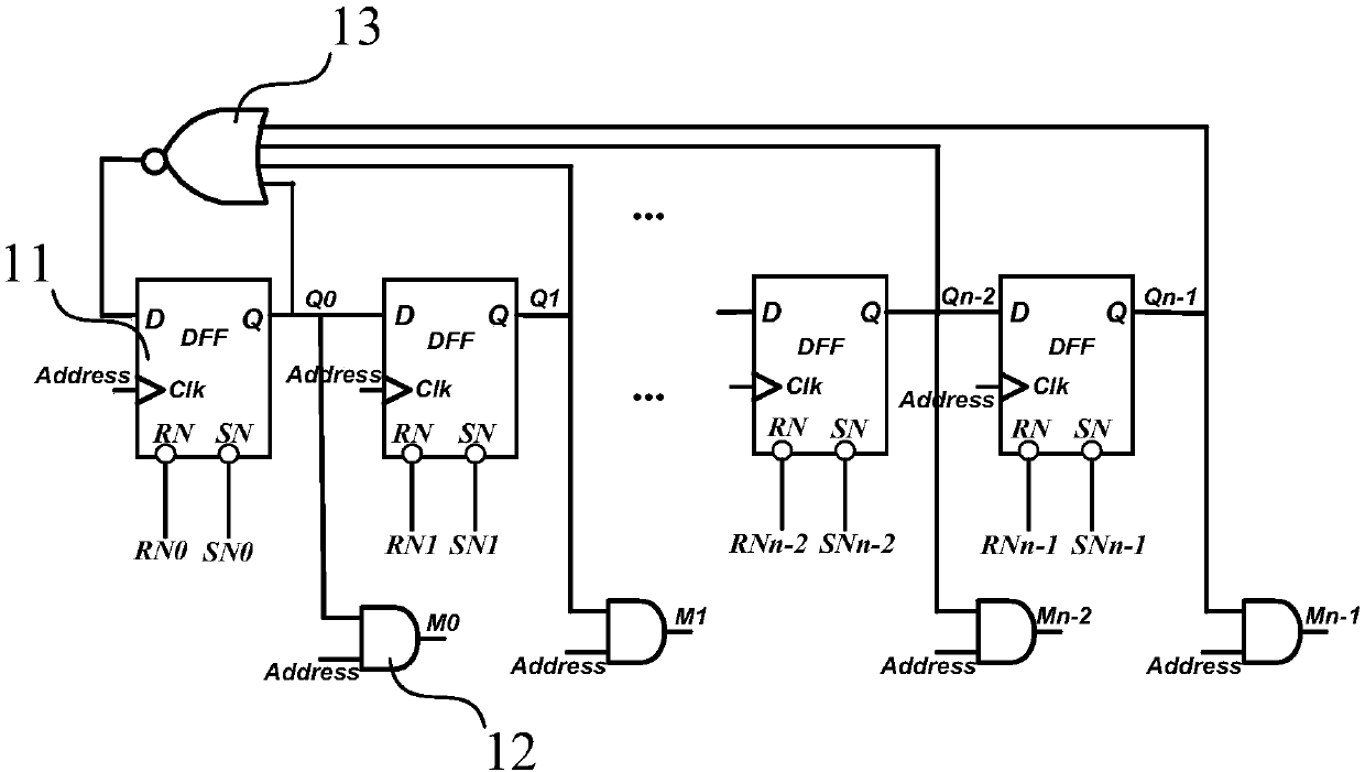 Circuit structure and method for expanding number of operation times of memory