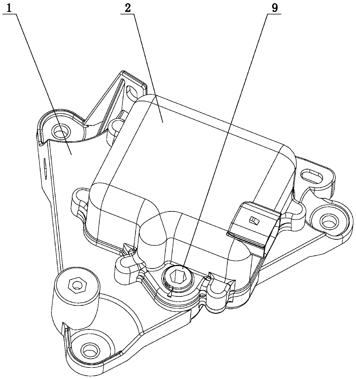 Novel electronic gear shifting execution structure