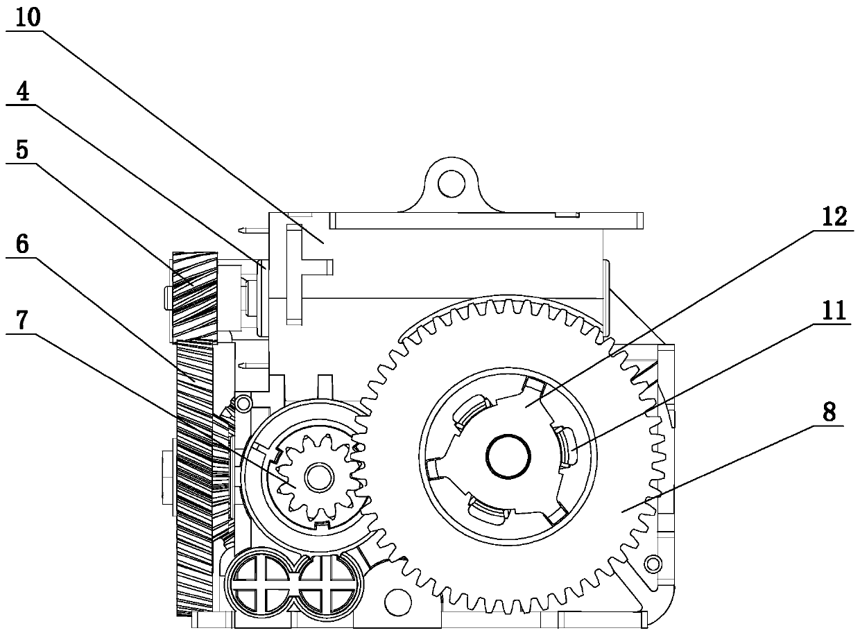 Novel electronic gear shifting execution structure