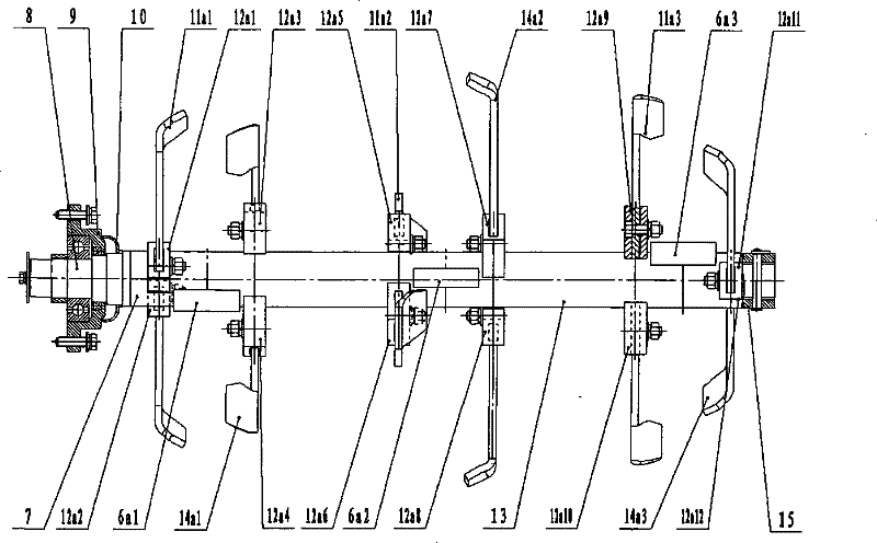 Seedbed rotary cultivator for minimum-tillage precise combined direct seeder