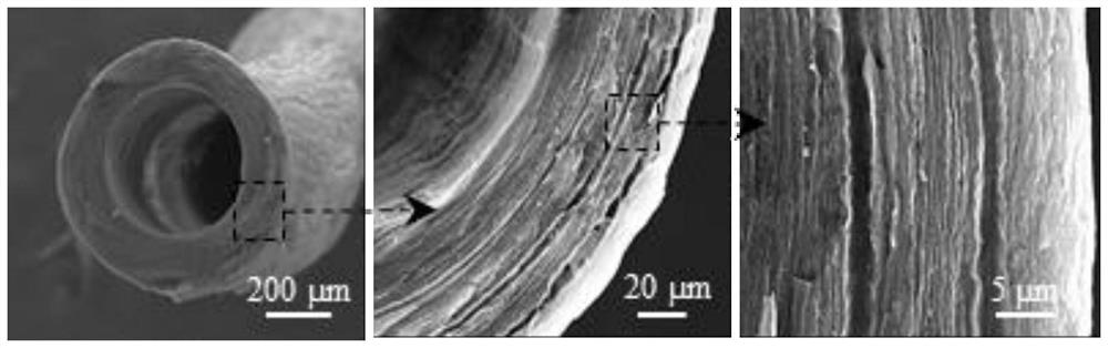 Small-caliber composite multilayer artificial blood vessel and preparation method thereof