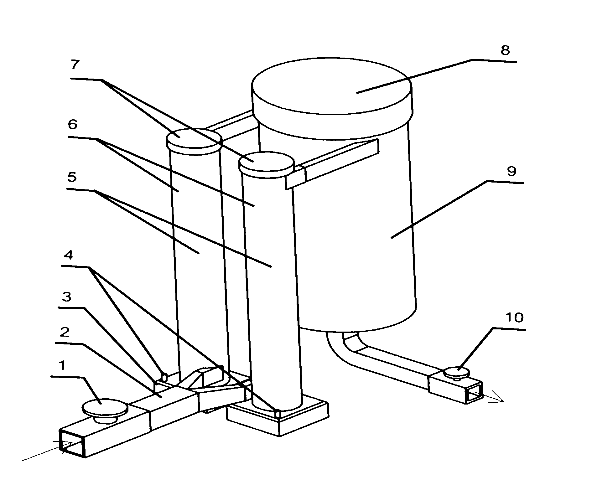 Novel real-time PM2.5 (particulate matter 2.5) mass concentration monitoring device and monitoring method