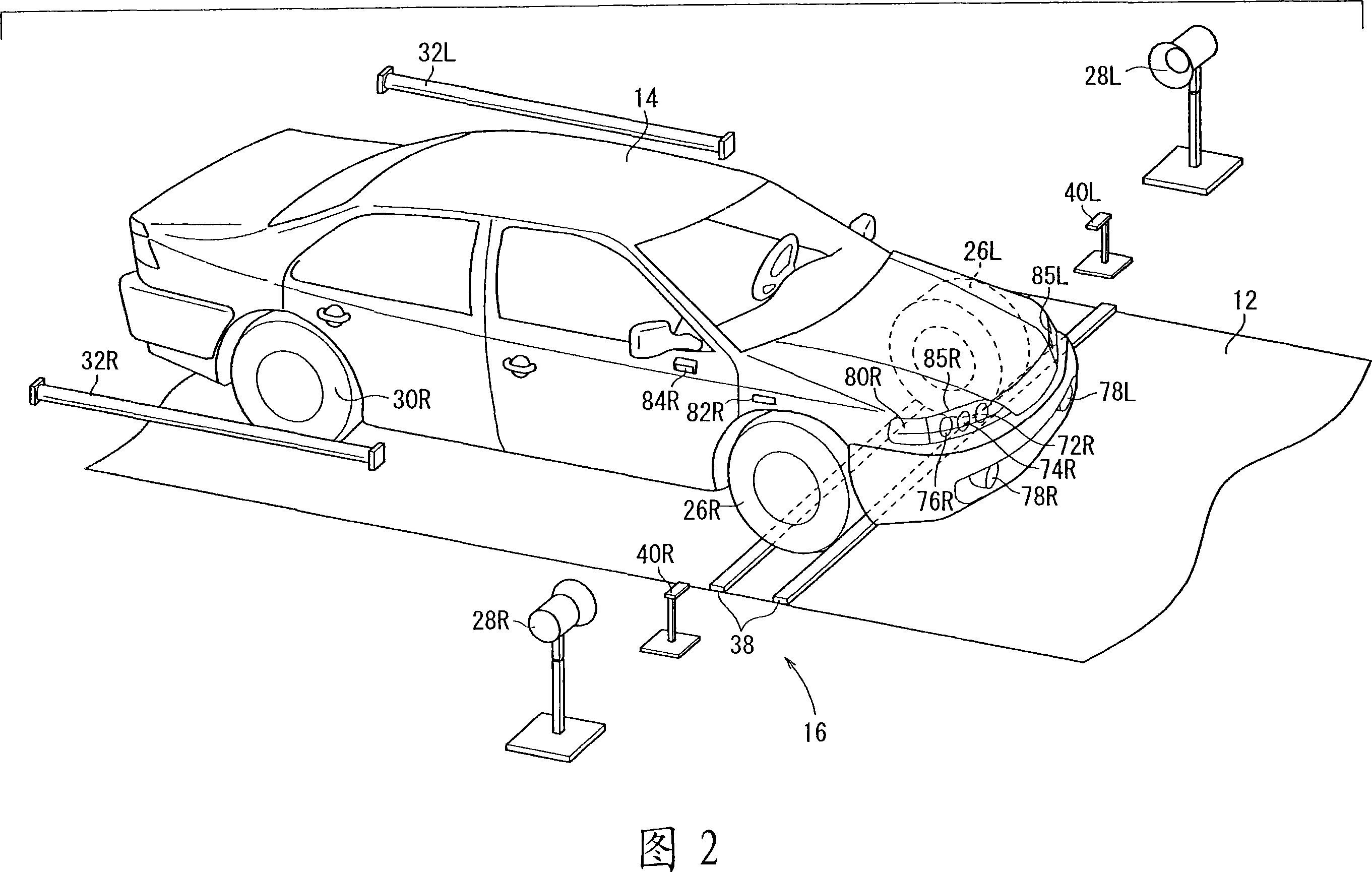 Vehicle lamp inspection equipment and inspection method