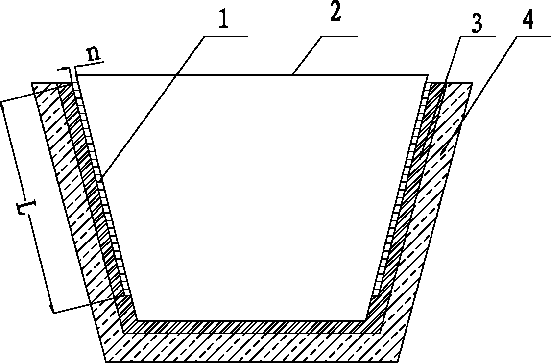 Slag wall inserts of continuous casting tundish and embedded installing method thereof