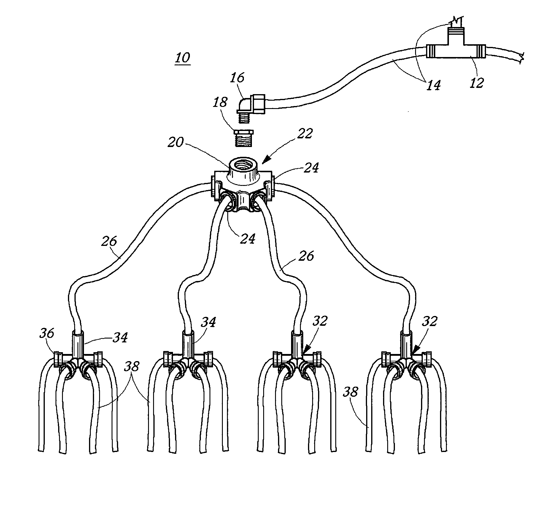 System for uniform dispersal of agricultural chemicals