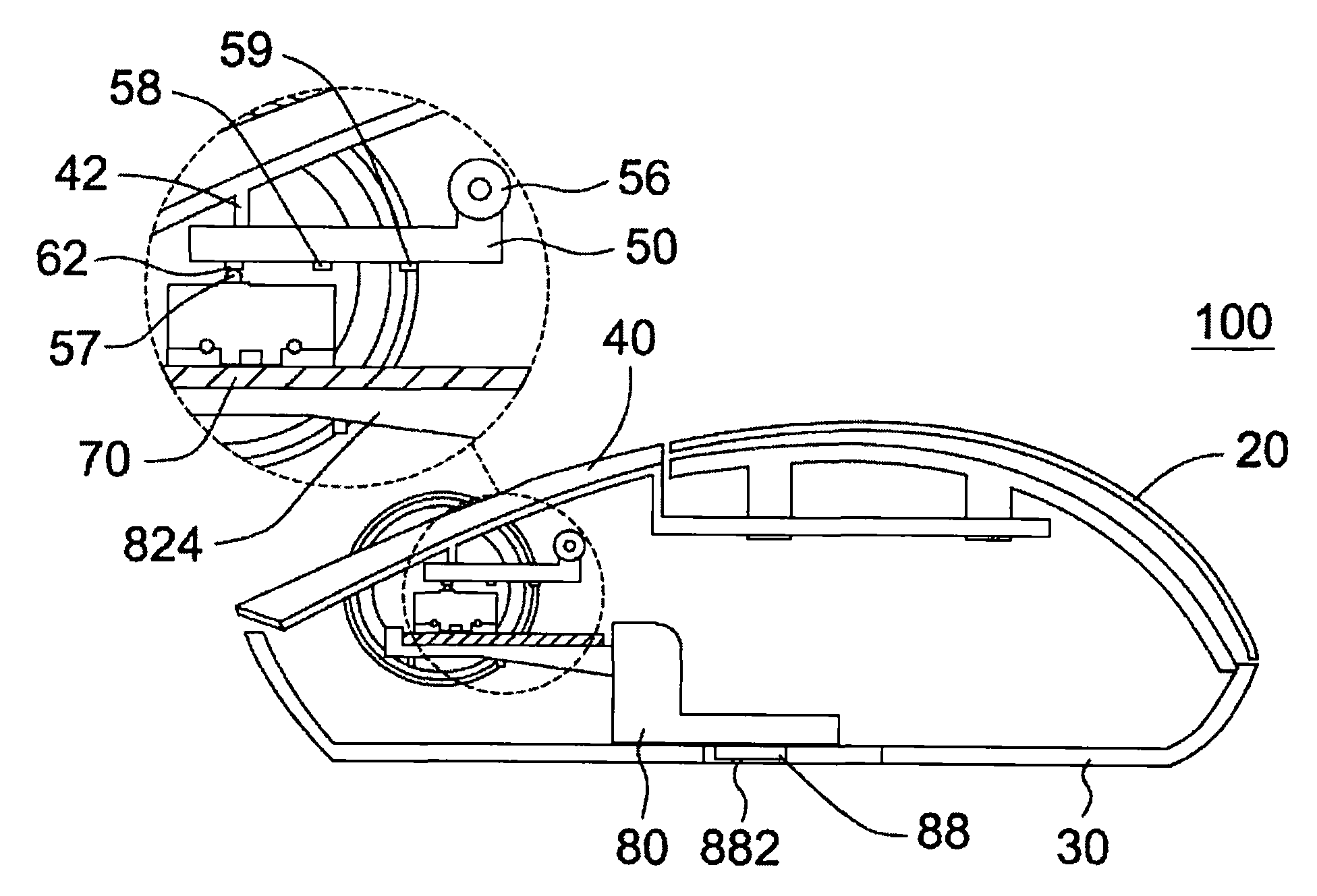 Mouse with adjustable key pressing force