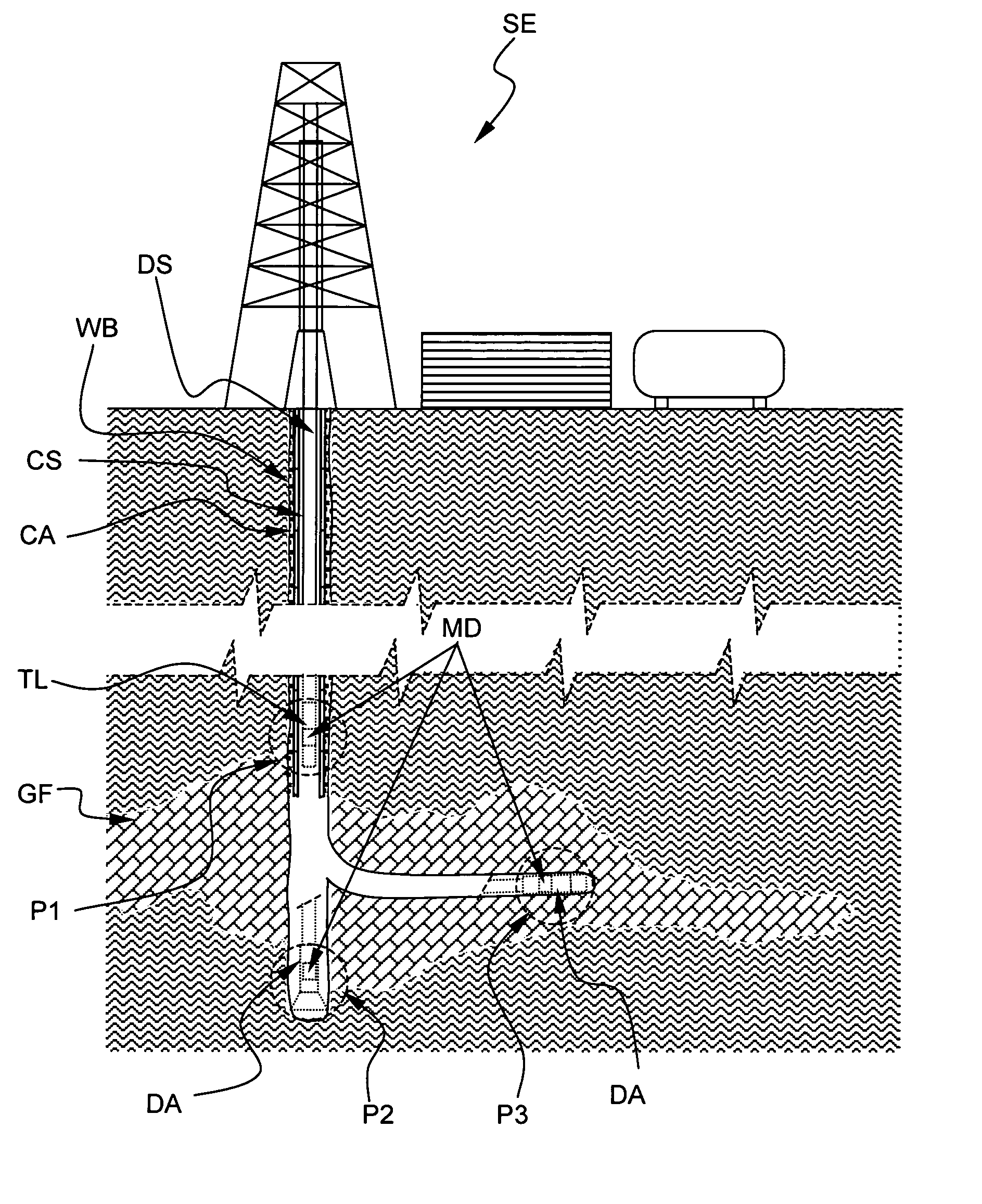 Device and method of measuring depth and azimuth