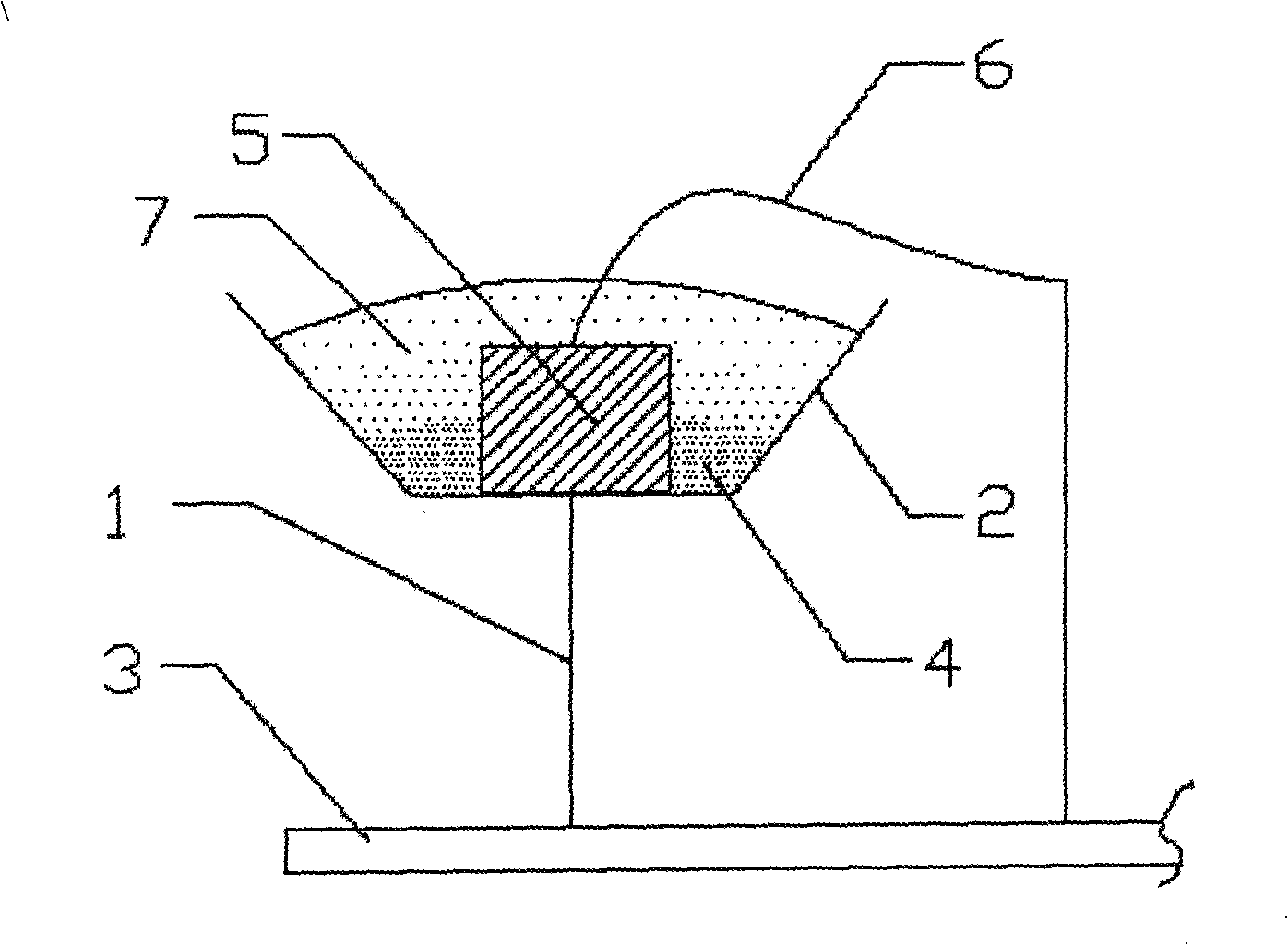 Encapsulation of silicon substrate LED