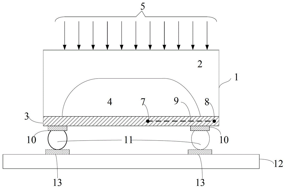 Wafer-level packaging structure for improving response rate of thermopile infrared detector