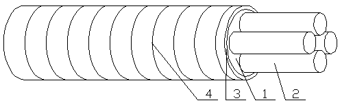 Flexible inorganic insulating fire-resisting cable