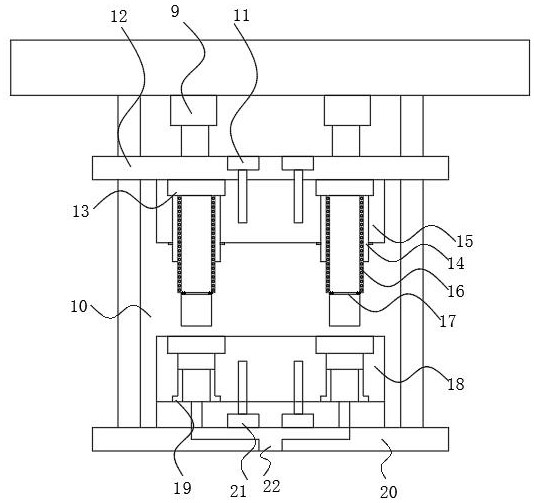 Processing equipment adapting to thickness change and used for automobile special-shaped plastic covering part processing