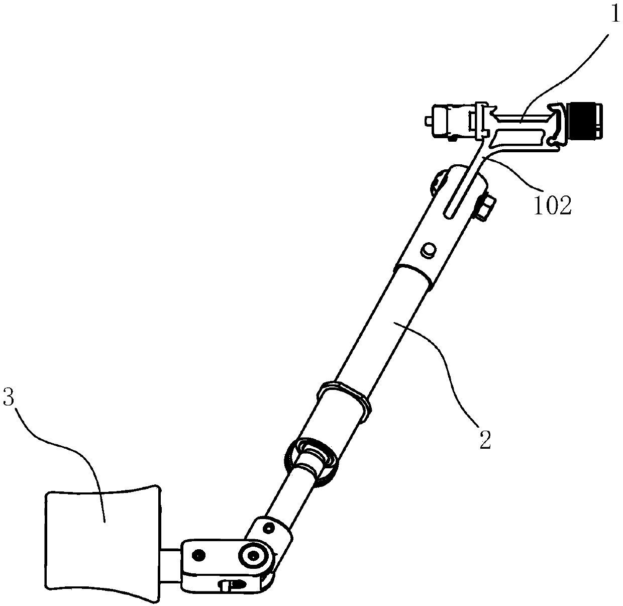 Arm support type camera support