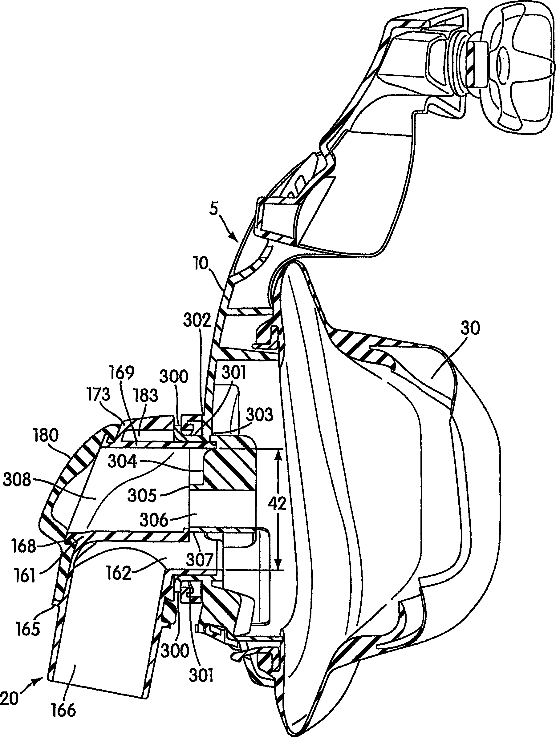 Elbow for mask assembly