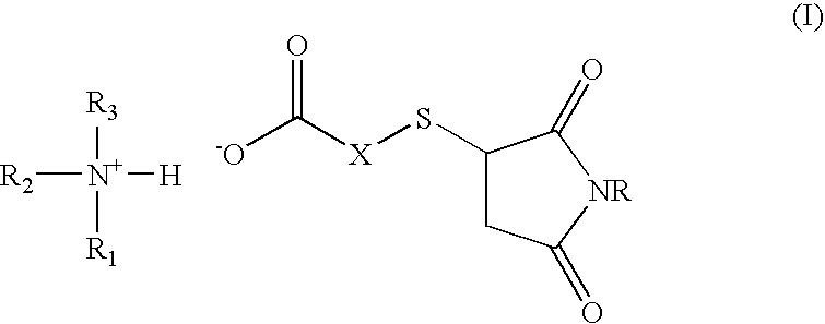 Amine salt compound of carboxylic acid having thermal dissociation portion and compounding agent for rubber vulcanization and rubber composition containing the same