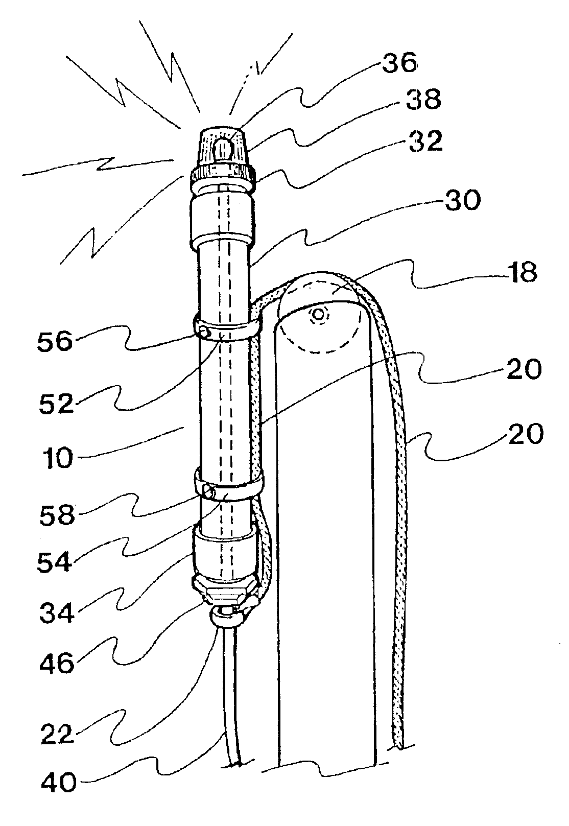 Sailboat anchor light having hoist structure