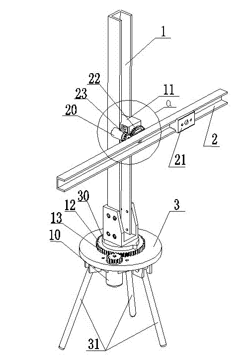 Electric rotating slideway for movable camera shooting