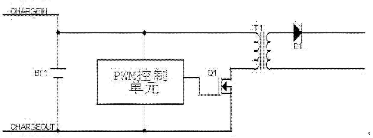 Energy balance circuit for battery pack connected in series