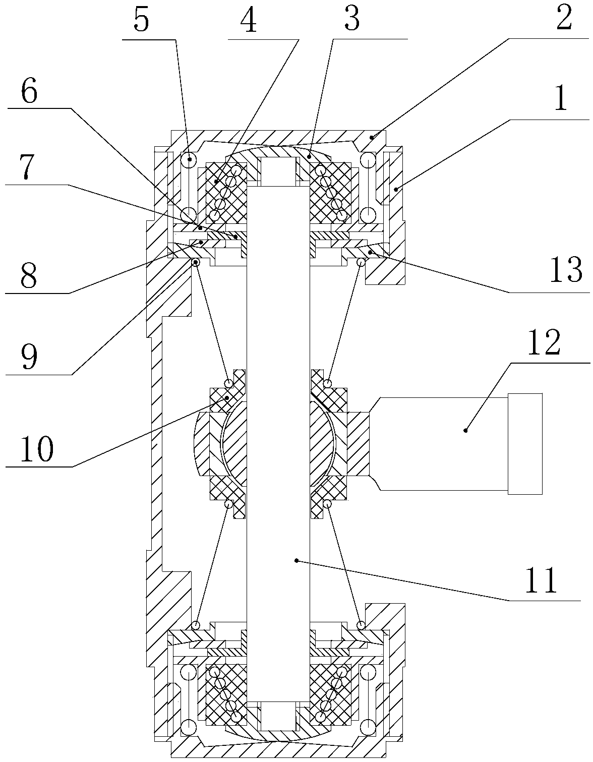 An anti-vibration and impact-resistant back vibration isolator