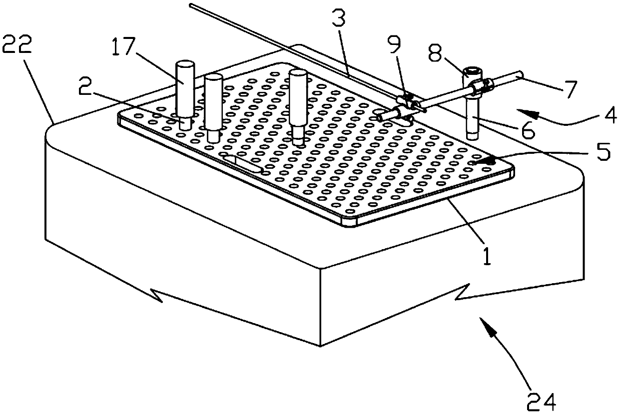 Knee joint X-ray image detection device and use method thereof