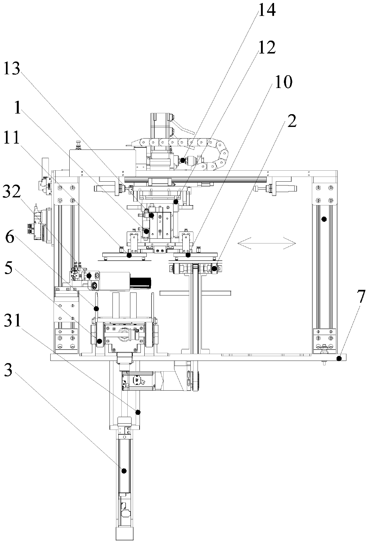 Precise unloading device of laser scribing machine