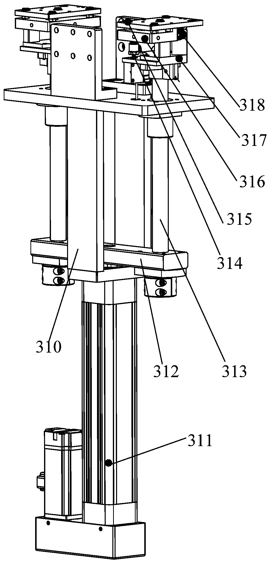 Precise unloading device of laser scribing machine