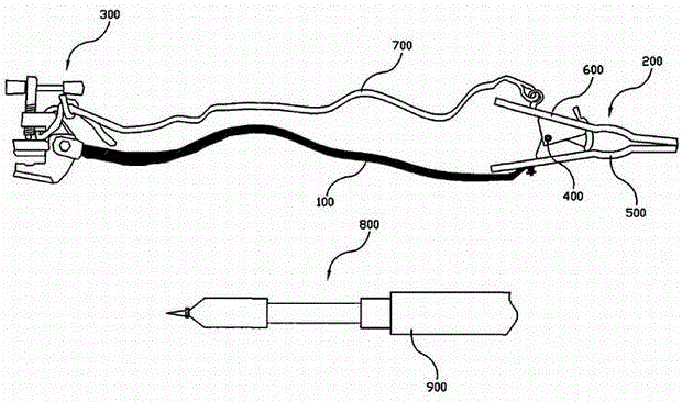 Clutch straight rod short-circuit grounding device