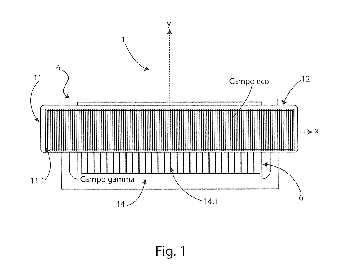 Echo-scintigraphic probe for medical applications and relevant diagnostic method