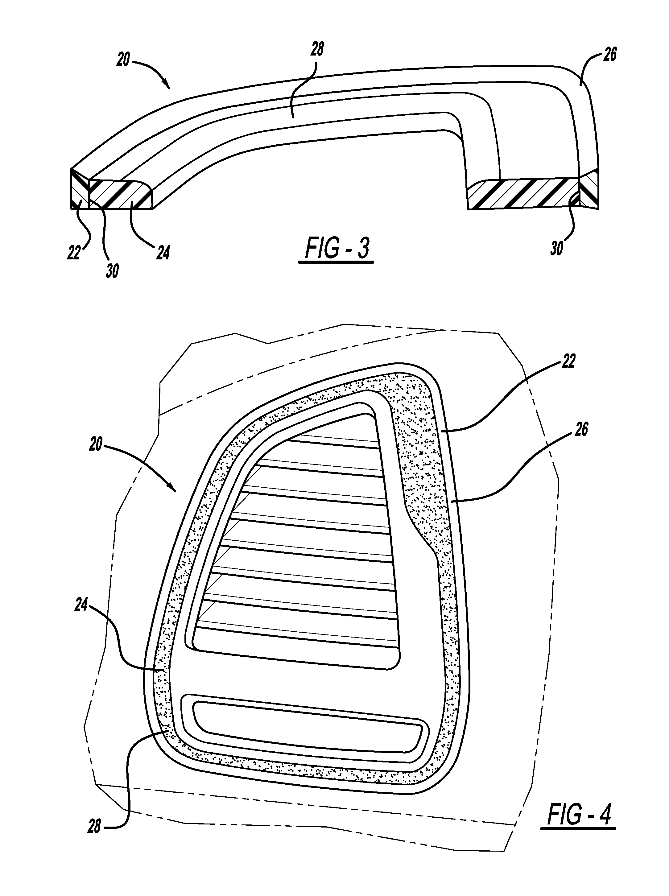 One-piece decorative trim bezel having plural unpainted finishes