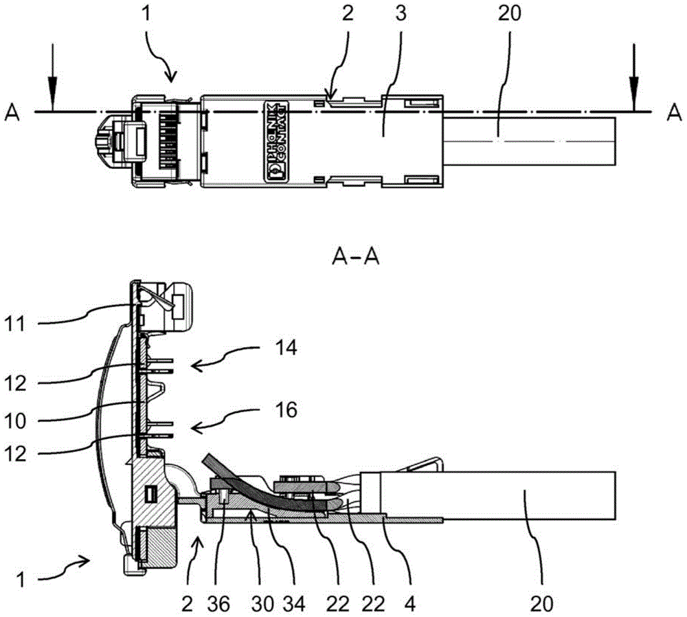 rj45 connector with wire guiding device