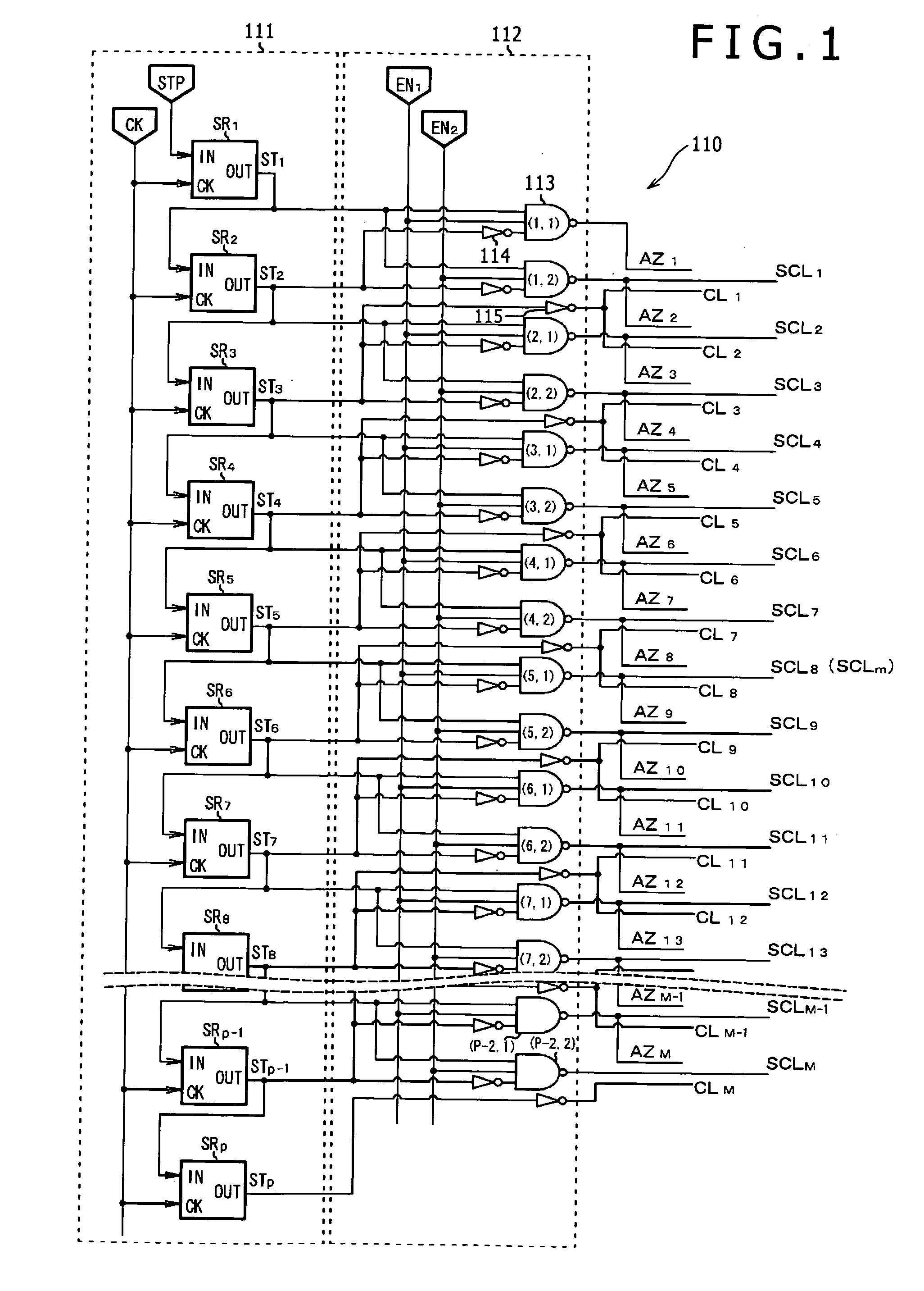 Scanning drive circuit and display device including the same