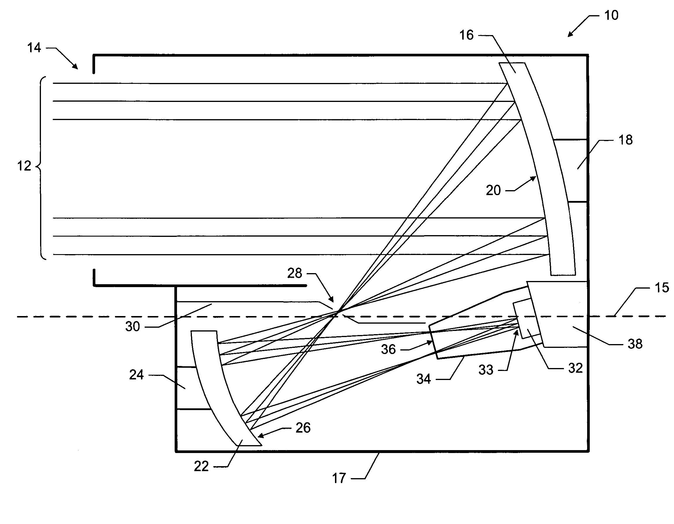 Off-axis two-mirror re-imaging infrared telescope