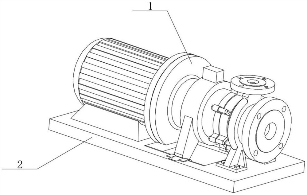 Magnetic drive pump with anti-falling structure