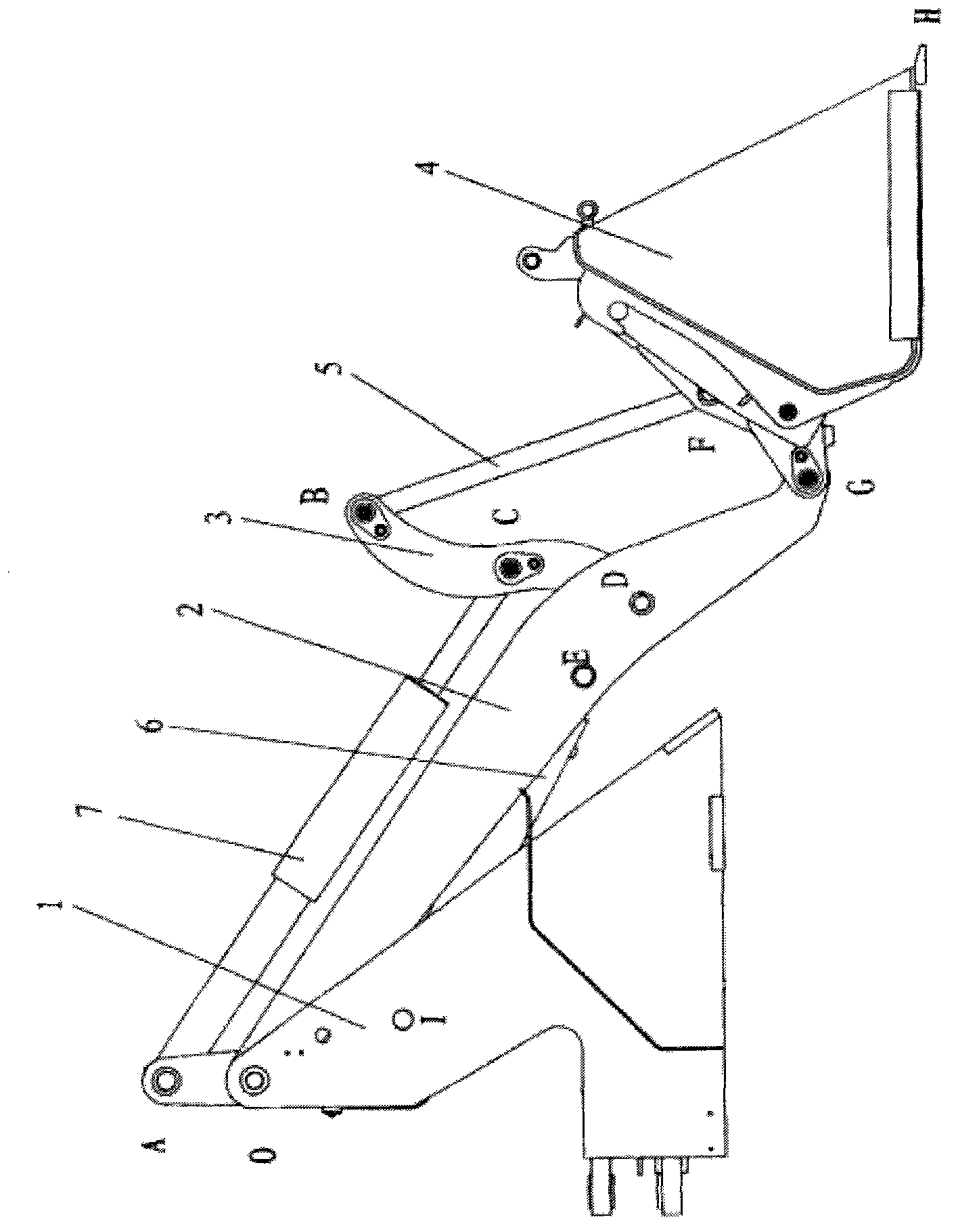 Bucket connection mechanism of small loading machine